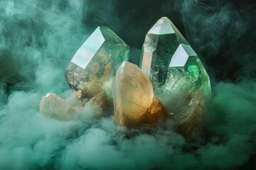 Crystals in Smoky Mist