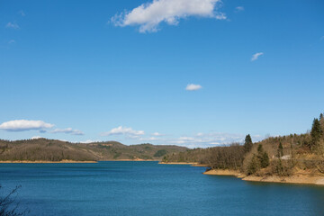 Wonderful scenery around the artificial Plastira lake, Karditsa, Greece
