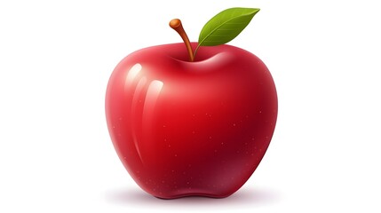Professional red apple logo icon illustration cartoon vector for design projects