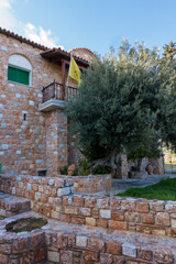 The beautiful monastery of Saint Efraim in Nea Makri, Greece