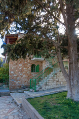 The beautiful monastery of Saint Efraim in Nea Makri, Greece