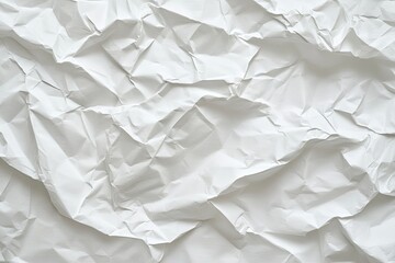 Obraz premium Crumpled white paper texture (6)