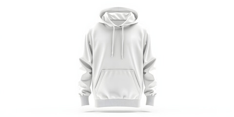 Blank White Hoodie Mockup .Generated with AI
