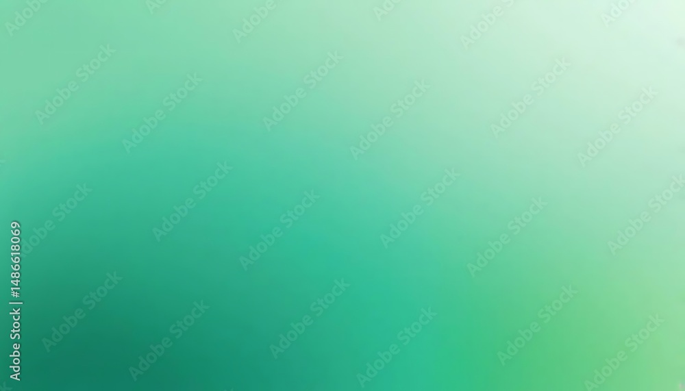 Poster smooth gradient of calming teal and mint green evokes serenity, ideal for background use.