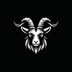 vector illustration of a goat