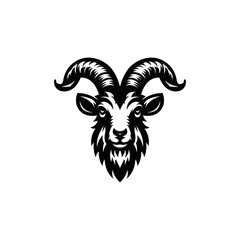 vector illustration of a goat