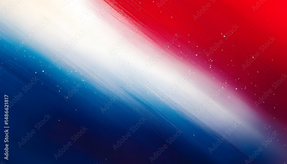 Poster dynamic abstract gradient texture with red, white, and blue color transition for usa themed backgrou