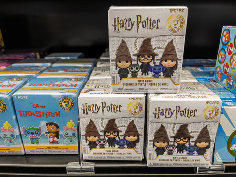 Harry Potter Vinyl Figures Collection on Display