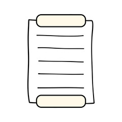 vector notepad icon with transparent background
