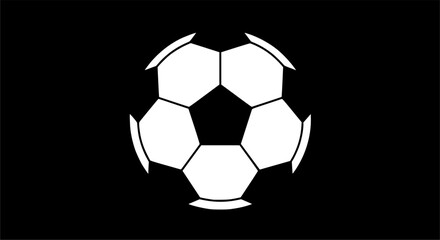 Fototapeta premium Soccer ball icon, simple black style 