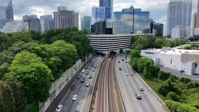 Ga 400 Buckhead Skyline Lenox Mall