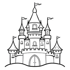 Free Printable Castle Coloring Page for Kids Coloring Page