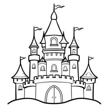 Free Printable Castle Coloring Page for Kids Coloring Page