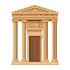 Ancient temple facade