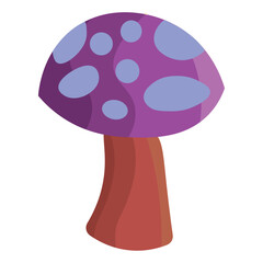 Cartoon fantasy mushroom shape. Vector