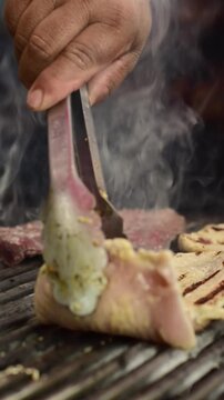 Parrillada asado barbacoa carne 