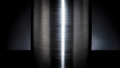 dark background light from behind a clean metalic cylinder tight shot cinematic monotone ar 16 9 v 6 1 job id f7ecdc21 405d 4ba6 a937 a7c8623ae4da