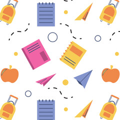 Stationery pattern background. Vector