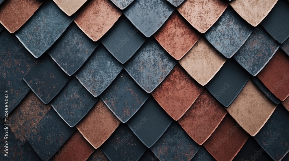 Poster close-up view of a textured, patterned surface.