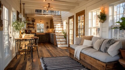 Transform Your Cottage Charm with Shiplap Walls and Reclaimed Wood Accents for Rustic Coastal Elegance