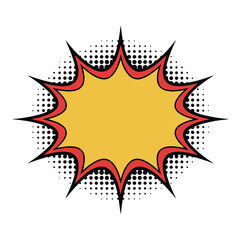 Comic book burst explosion effect
