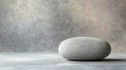 Gray stone on textured surface calm minimalist nature photography