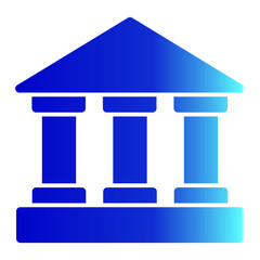 Court Icon # Notary Pack Themes # Solid Gradient Style