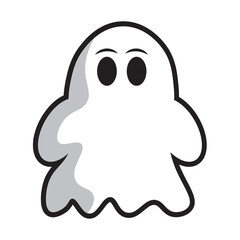 Cute halloween ghost character Vector