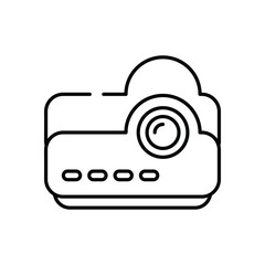 Projector icon vector stock illustration