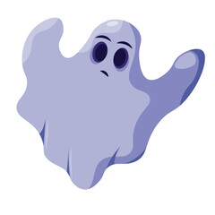 Cute halloween ghost character Vector
