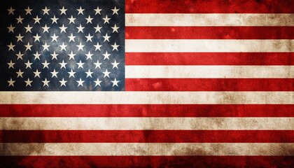 Fototapeta premium usa flag on grunge background
