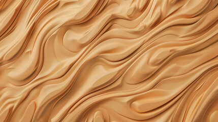 Fototapeta premium Abstract beige flowing wave texture background