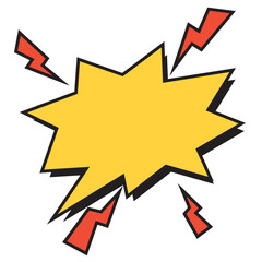 Empty comic bubble chat Vector