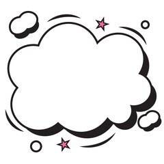 Empty comic bubble chat Vector