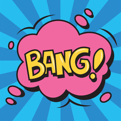 Colored comic bubble chat Vector