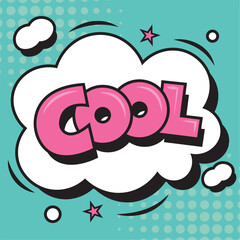 Colored comic bubble chat Vector