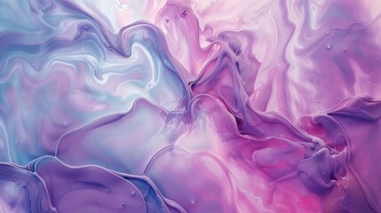 Fototapeta premium Vibrant, flowing, abstract paint strokes in a spectrum of colors