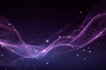 Obraz premium Abstract Purple Wave with Sparkles