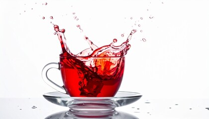 red tea in glass