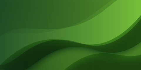 Abstract green wavy background. Vector EPS 10