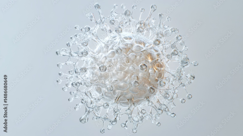 Poster abstract representation of a biological structure.