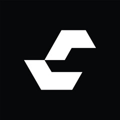 Alphabet letter icon logo C