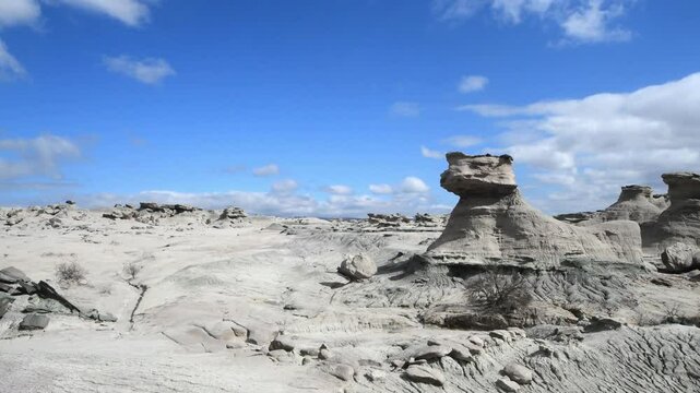 la esfinge (sphinx). Ischigualasto Provincial Park (Valle de la Luna).The natural park located in the north-east of the province of San Juan, north-western Argentina