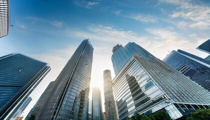 Fototapeta premium striking urban landscape a captivating view of modern buildings and city architecture