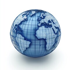 Global Network: A 3D Blue Earth Model