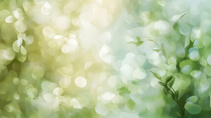 Obraz premium Ephemeral Spring: An abstract exploration of nature's gentle light and textures