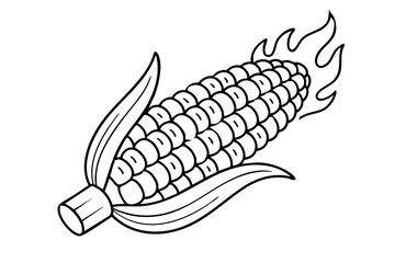 Roasted Corn Grilled Street Snack