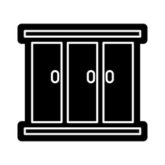 Cabinet icon design template SVG