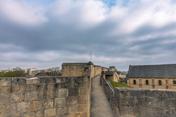 Wandering through the ancient walls of Caen Castle, Caen, France