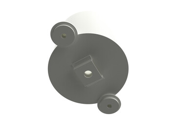 High-quality white fluid reservoir for brake master cylinder, an original equipment automotive part...